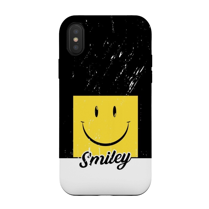 iPhone Xs / X StrongFit Smiley Fun by TMSarts