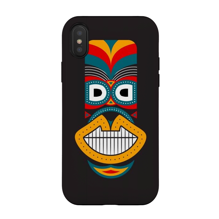 iPhone Xs / X StrongFit Colorful Tikki by TMSarts