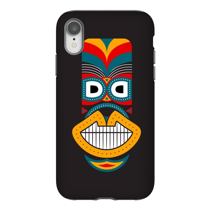 iPhone Xr StrongFit Colorful Tikki by TMSarts
