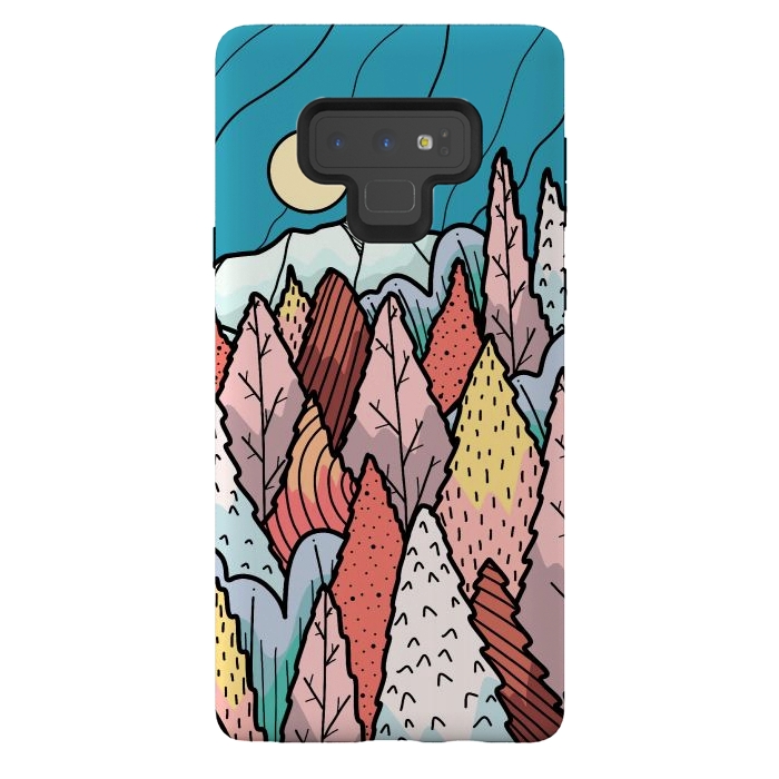 Galaxy Note 9 StrongFit The hill behind a forest by Steve Wade (Swade)