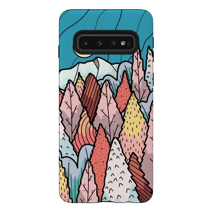 Galaxy S10 StrongFit The hill behind a forest by Steve Wade (Swade)