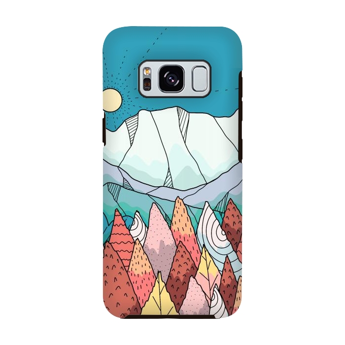 Galaxy S8 StrongFit A morning autumn land by Steve Wade (Swade)