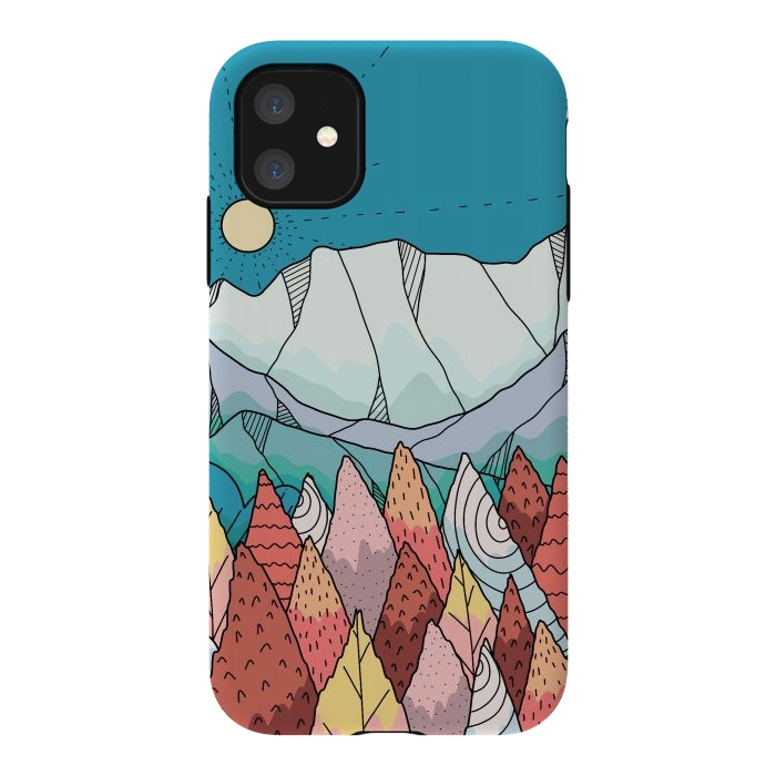 iPhone 11 StrongFit A morning autumn land by Steve Wade (Swade)