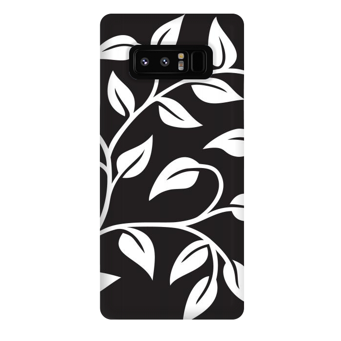 Galaxy Note 8 StrongFit White Leaves  by Winston
