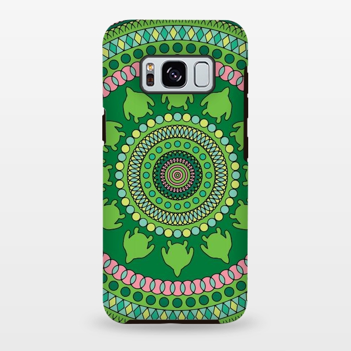 Galaxy S8 plus StrongFit Green mandala  by Winston