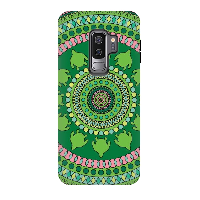 Galaxy S9 plus StrongFit Green mandala  by Winston