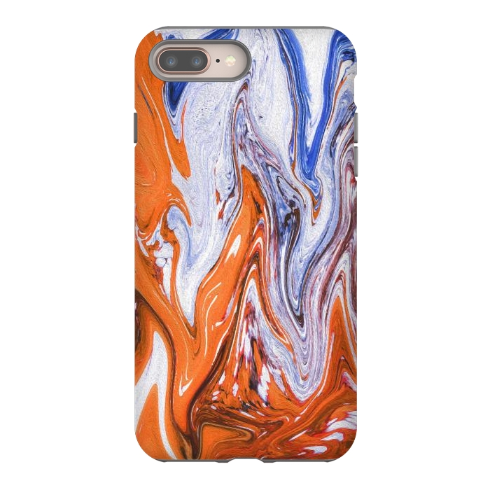 iPhone 7 plus StrongFit Abstract Marble-III by Creativeaxle