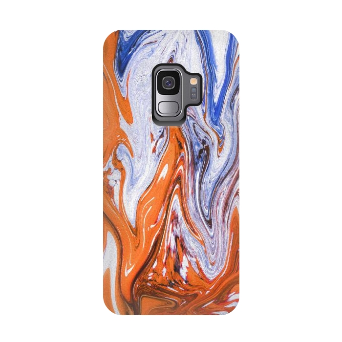 Galaxy S9 StrongFit Abstract Marble-III by Creativeaxle
