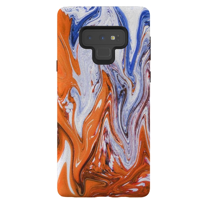 Galaxy Note 9 StrongFit Abstract Marble-III by Creativeaxle