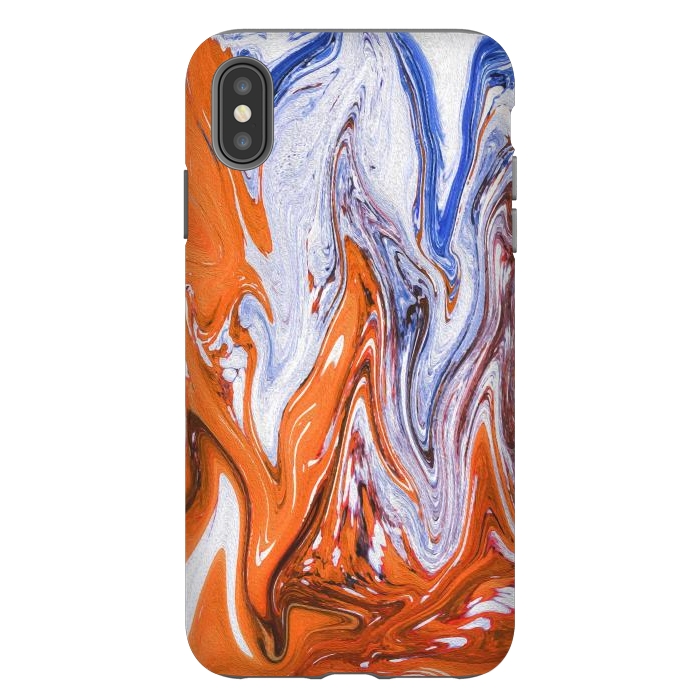 iPhone Xs Max StrongFit Abstract Marble-III by Creativeaxle