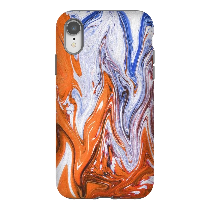 iPhone Xr StrongFit Abstract Marble-III by Creativeaxle