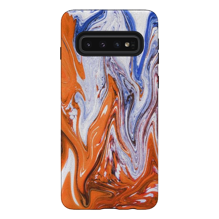 Galaxy S10 StrongFit Abstract Marble-III by Creativeaxle