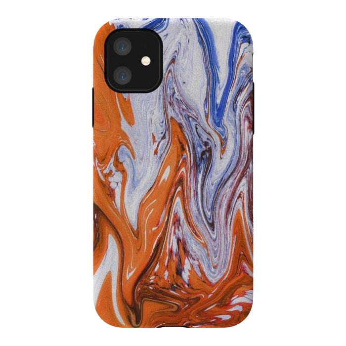 iPhone 11 StrongFit Abstract Marble-III by Creativeaxle