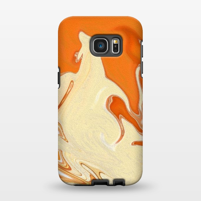 Galaxy S7 EDGE StrongFit Abstract Marble-IV by Creativeaxle
