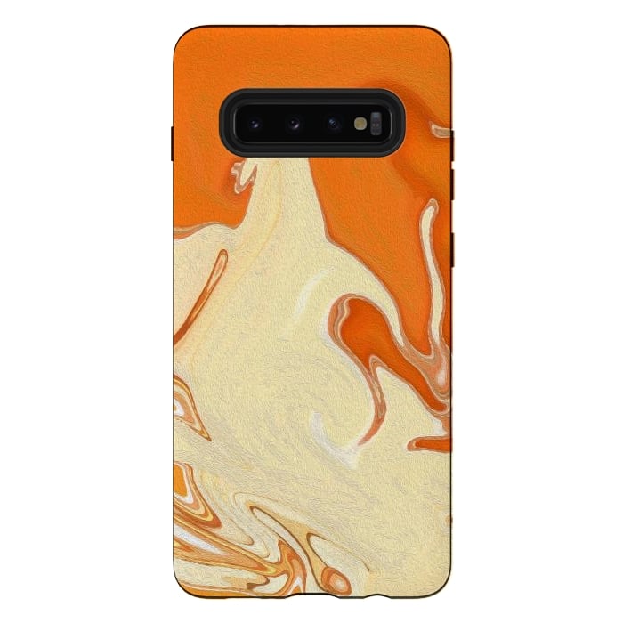 Galaxy S10 plus StrongFit Abstract Marble-IV by Creativeaxle