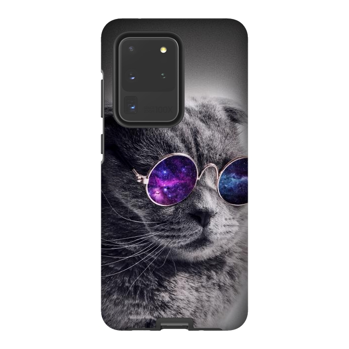 Galaxy S20 Ultra StrongFit Cat wearing sunglasses  by Winston