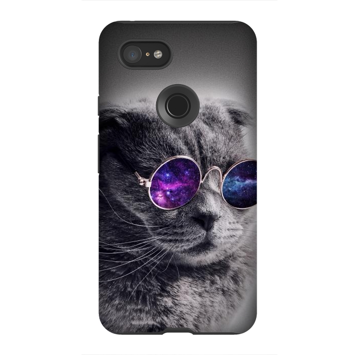 Pixel 3XL StrongFit Cat wearing sunglasses  by Winston