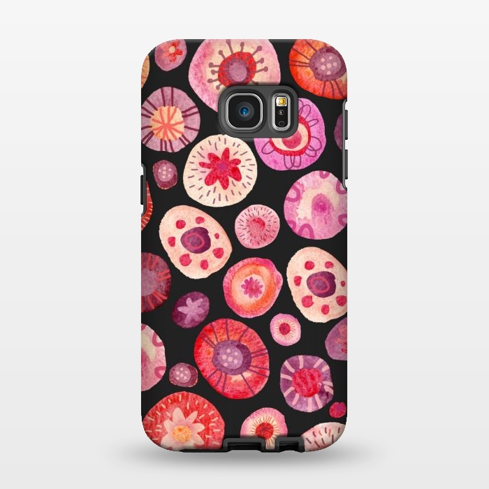 Galaxy S7 EDGE StrongFit All the Flowers Dark by Nic Squirrell