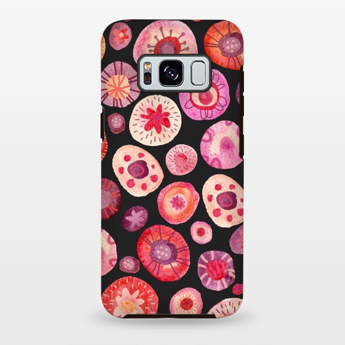 Galaxy S8 plus StrongFit All the Flowers Dark by Nic Squirrell