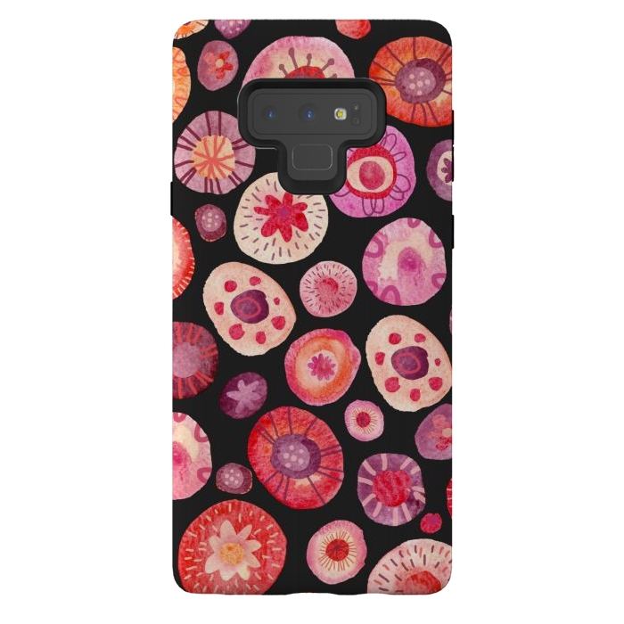 Galaxy Note 9 StrongFit All the Flowers Dark by Nic Squirrell