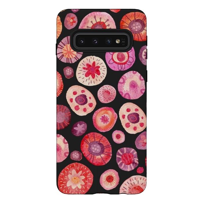 Galaxy S10 StrongFit All the Flowers Dark by Nic Squirrell