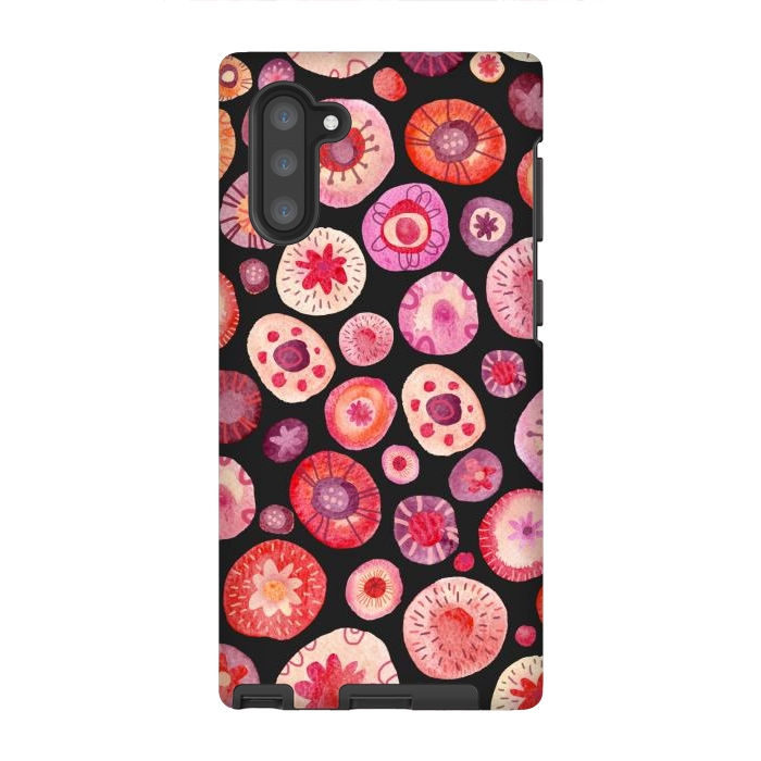 Galaxy Note 10 StrongFit All the Flowers Dark by Nic Squirrell
