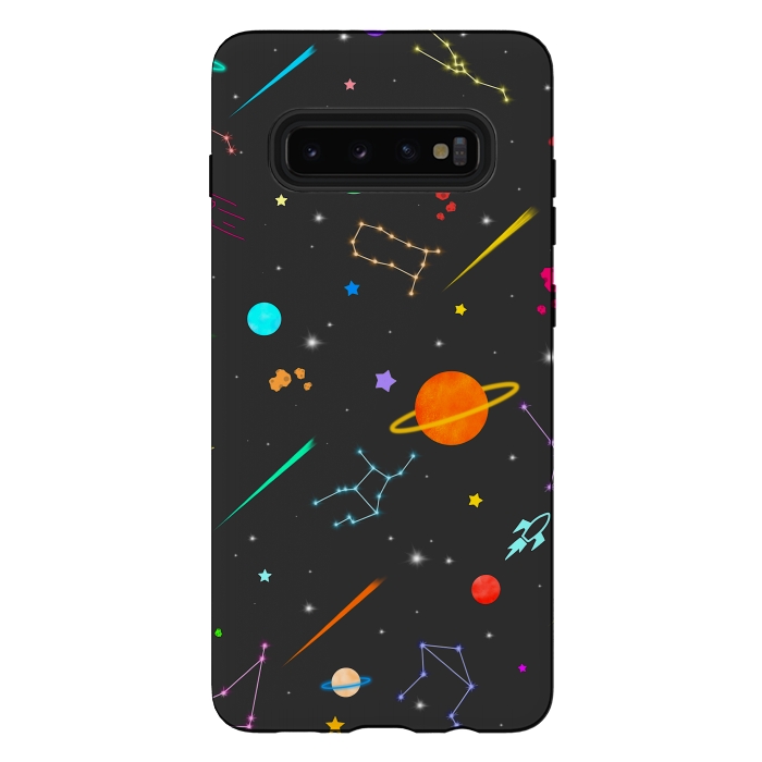 Galaxy S10 plus StrongFit Aesthetic colorful space by Jms