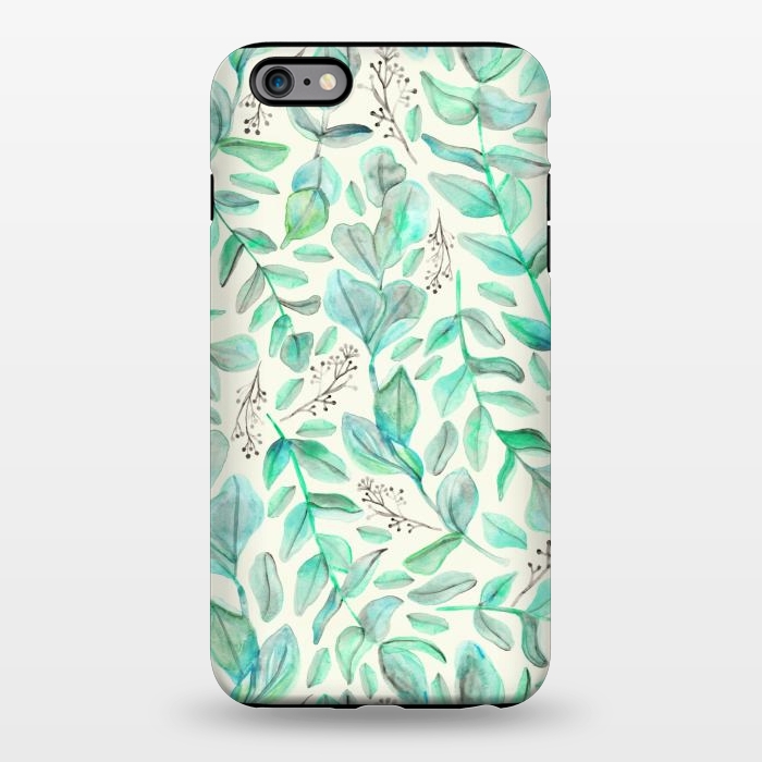 iPhone 6/6s plus StrongFit Eucalyptus Garden on Cream by Tangerine-Tane