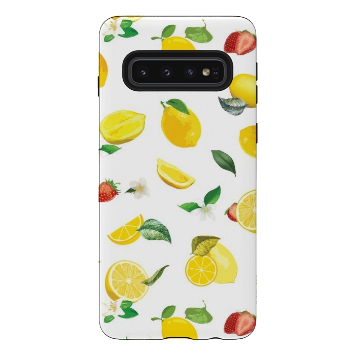 Galaxy S10 StrongFit Lemon & Strawberry by Bledi