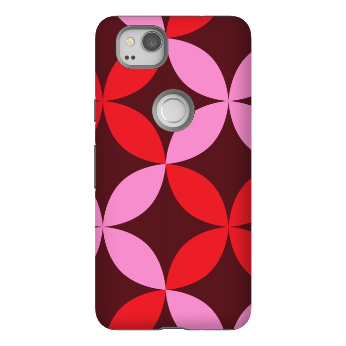 Pixel 2 StrongFit red pink floral  by Winston