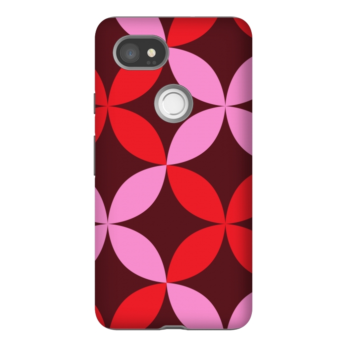 Pixel 2XL StrongFit red pink floral  by Winston