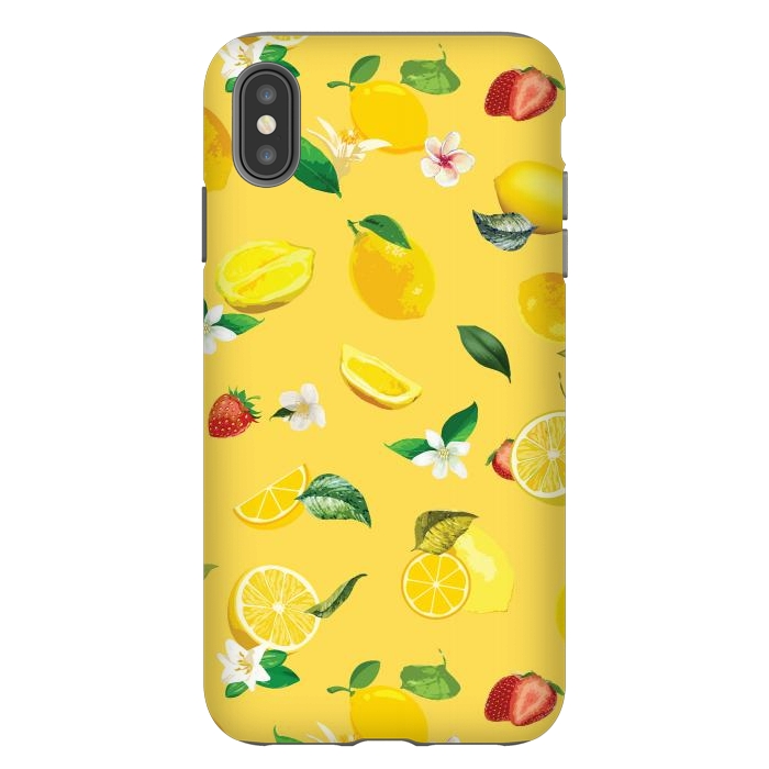 iPhone Xs Max StrongFit Lemon & Strawberry 2 by Bledi