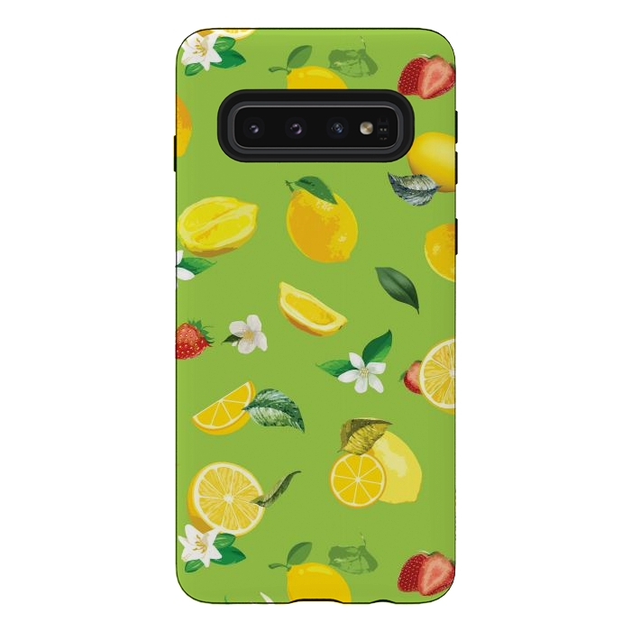 Galaxy S10 StrongFit Lemon & Strawberry 3 by Bledi