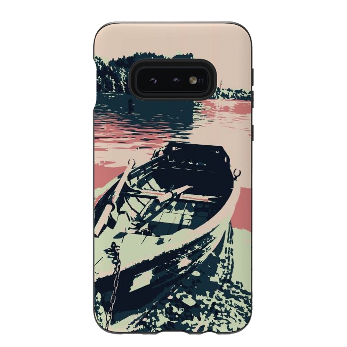 Galaxy S10e StrongFit Luxury Boat by Creativeaxle
