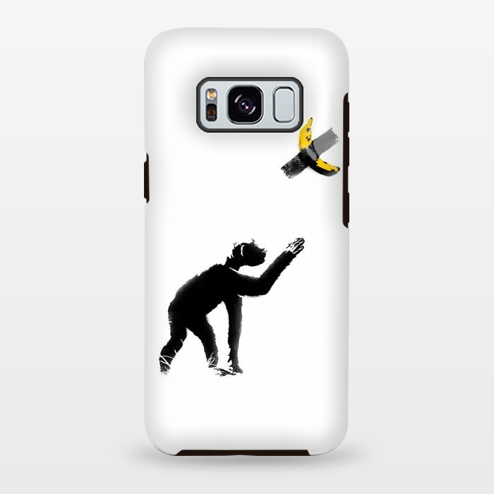 Galaxy S8 plus StrongFit Chimpanzee and Banana Taped by Afif Quilimo