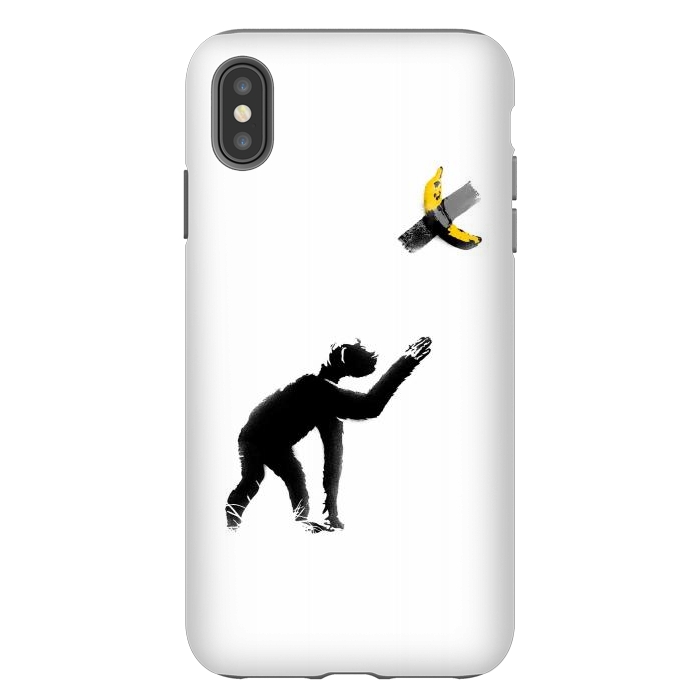 iPhone Xs Max StrongFit Chimpanzee and Banana Taped by Afif Quilimo