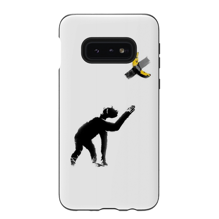 Galaxy S10e StrongFit Chimpanzee and Banana Taped by Afif Quilimo