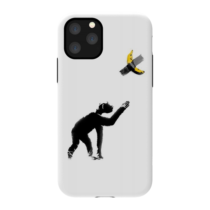 iPhone 11 Pro StrongFit Chimpanzee and Banana Taped by Afif Quilimo