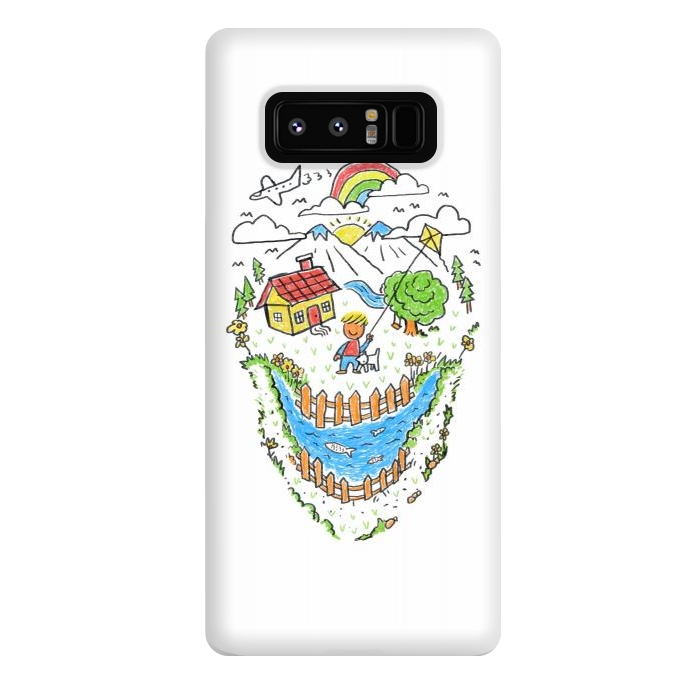 Galaxy Note 8 StrongFit Skull Kid Draw 1 by Afif Quilimo