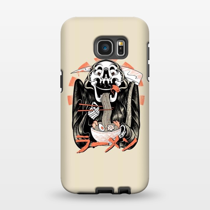 Galaxy S7 EDGE StrongFit Grim Reaper Love Ramen by Afif Quilimo