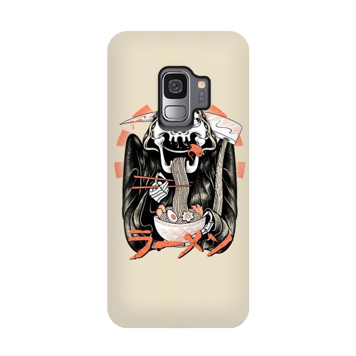 Galaxy S9 StrongFit Grim Reaper Love Ramen by Afif Quilimo