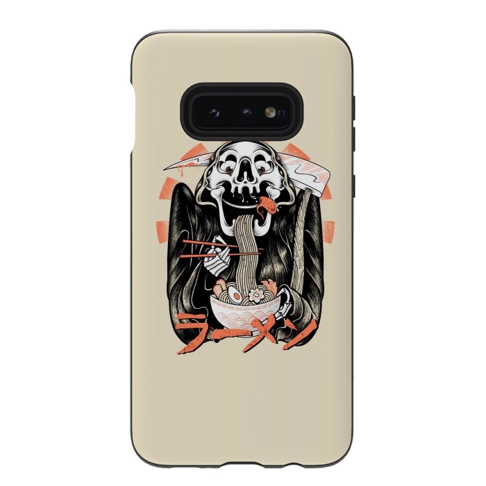 Galaxy S10e StrongFit Grim Reaper Love Ramen by Afif Quilimo