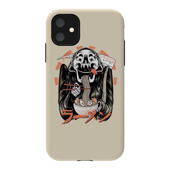 iPhone 11 StrongFit Grim Reaper Love Ramen by Afif Quilimo