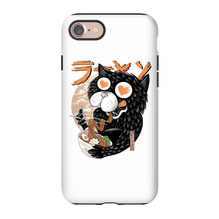 iPhone 7 StrongFit Cat Love Ramen by Afif Quilimo