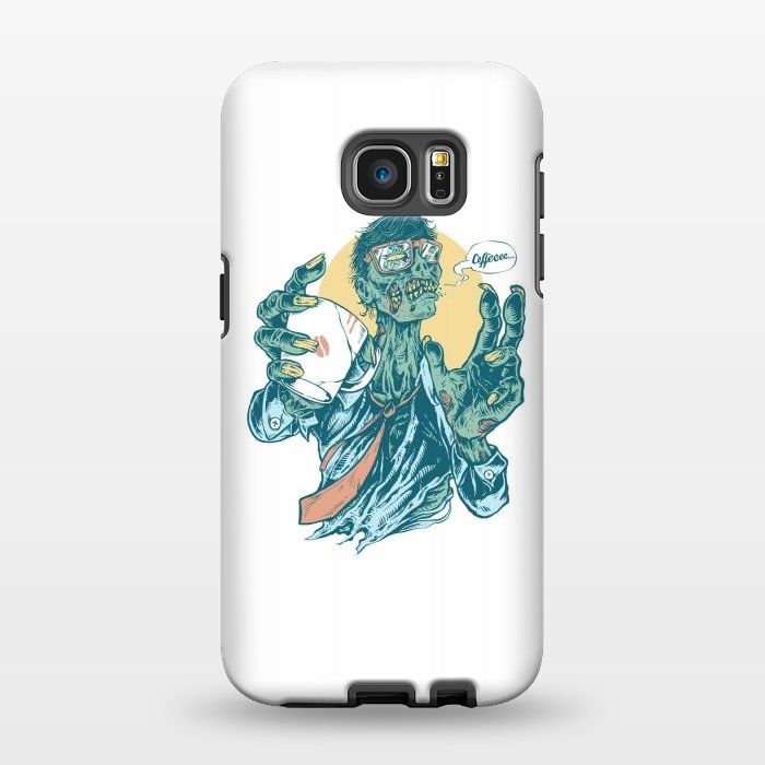 Galaxy S7 EDGE StrongFit No Coffee Me Zombie by Afif Quilimo