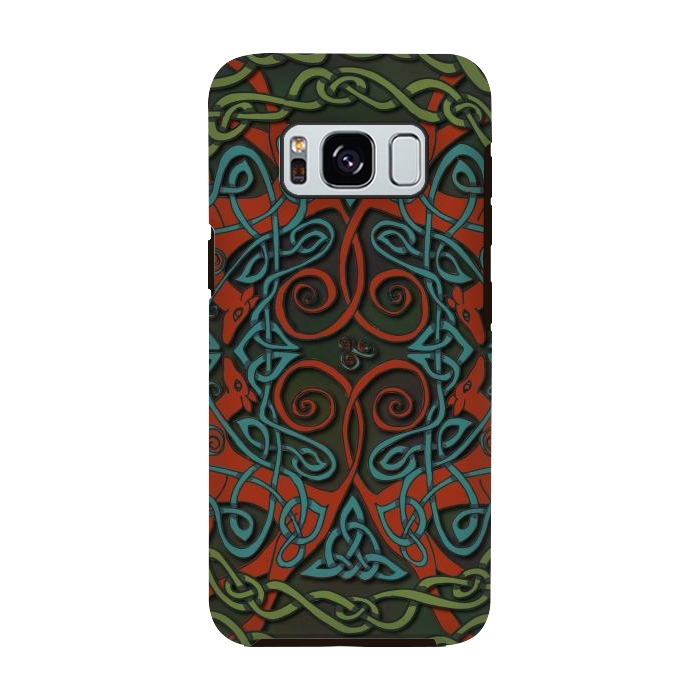 Galaxy S8 StrongFit Art Nouveau Greyhounds by Lotti Brown