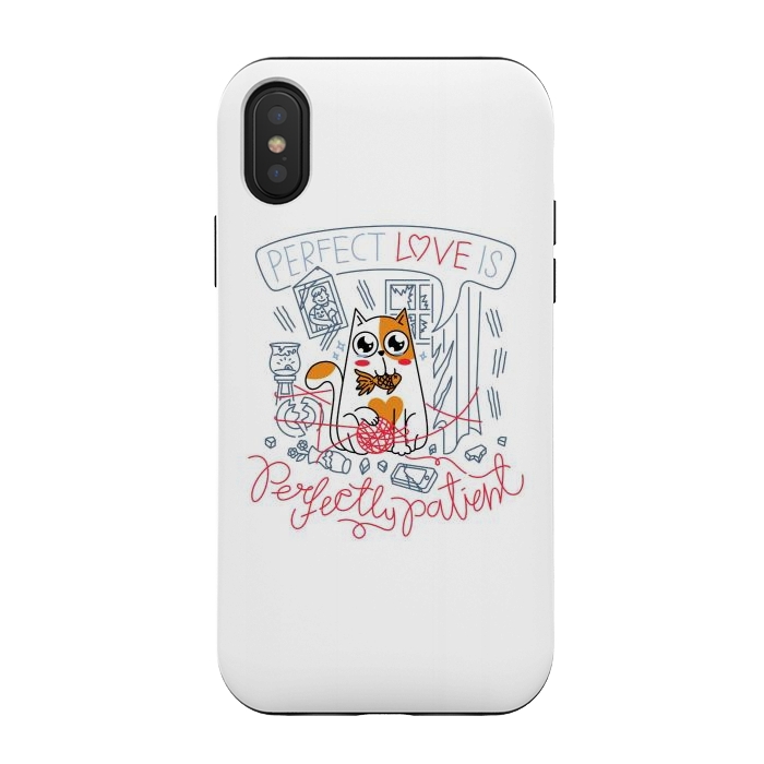 iPhone Xs / X StrongFit Perfect Love is Perfectly Patient by Afif Quilimo