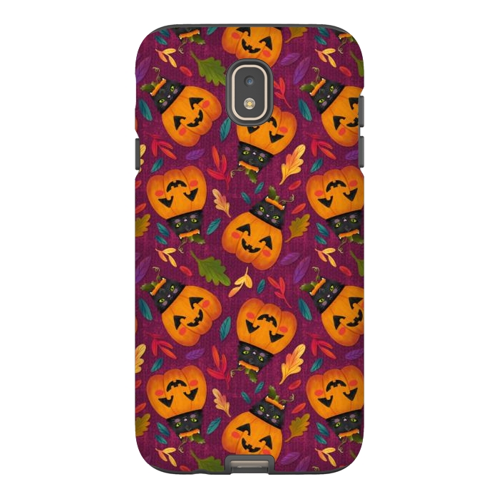 Galaxy J7 StrongFit Pumpkin Kitty by Noonday Design