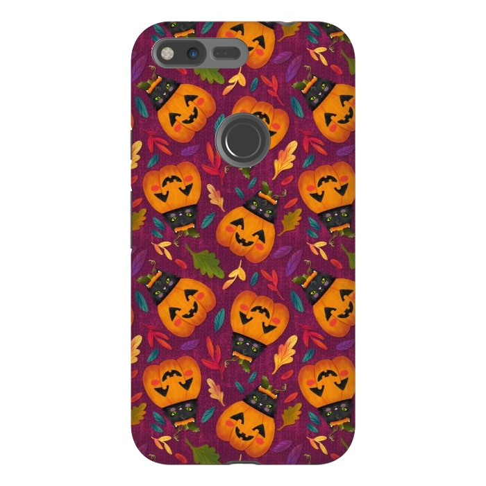 Pixel XL StrongFit Pumpkin Kitty by Noonday Design