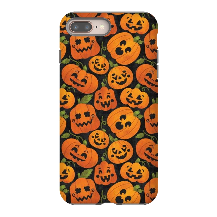 iPhone 7 plus StrongFit Funny Jack-O-Lanterns by Noonday Design